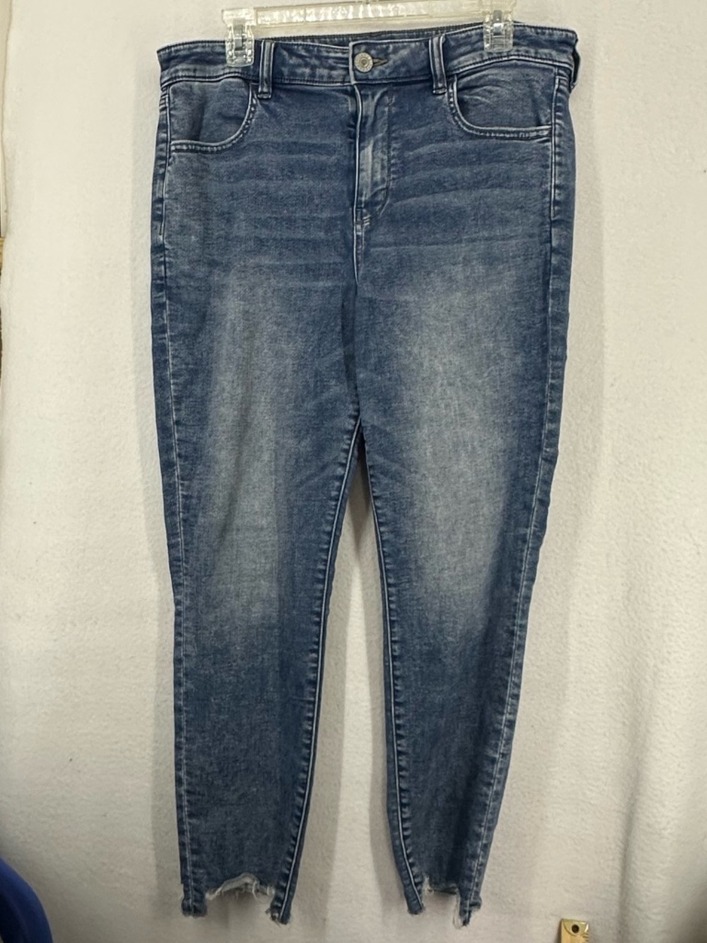 American Eagle Stretch High Rise Jegging Jeans Medium Wash 16